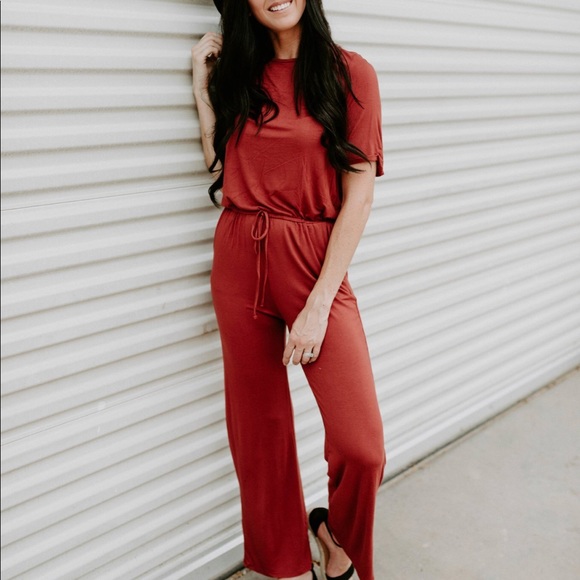 The Rachel Elastic Waist Jumpsuit- S - 3XL - Picture 6 of 8